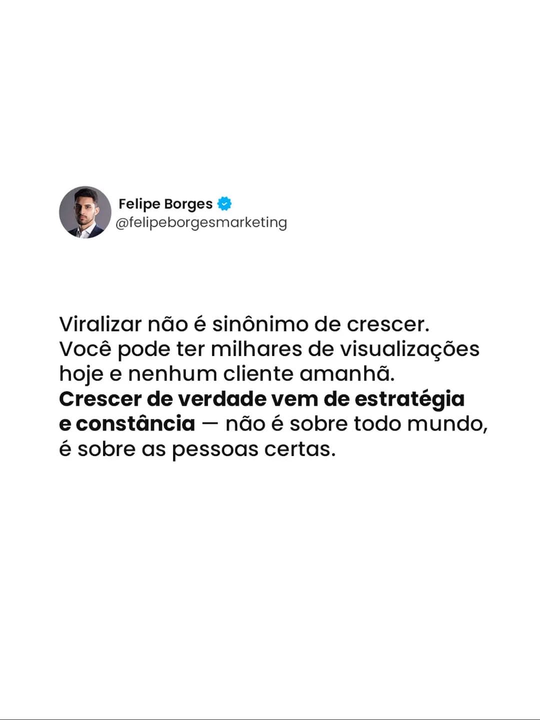 Post da Agência BORGEZ no Instagram